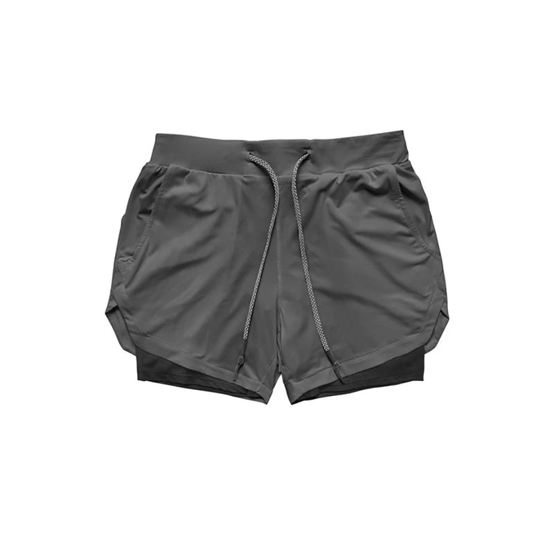 Shorts Air Trainning - Shorts de ginástica masculino 2 em 1