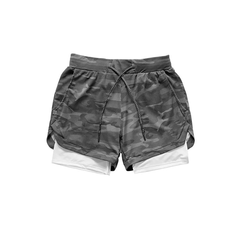 Shorts Air Trainning - Shorts de ginástica masculino 2 em 1